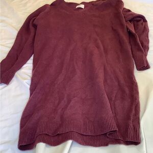 Women's Burgundy Sweater Dress